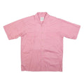 STANFORD Mens Pink Cotton Shirt L Button Pocket Short Sleeve Casual