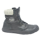 PALLADIUM Pallabrouse Womens Lace-Up Boots Black Synthetic UK 5 Sturdy Combat