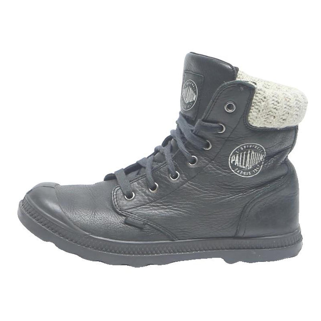 PALLADIUM Pallabrouse Womens Lace-Up Boots Black Synthetic UK 5 Sturdy Combat