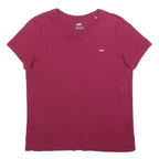 LEVI'S Womens Red T-Shirt M Short Sleeve Crew Neck Classic Cotton Casual