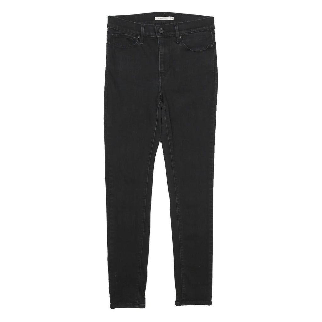LEVI'S Slimming Skinny Womens Jeans Black Slim Skinny Denim W29 L30 Zip Closure
