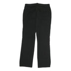 CHAPS Mens Cotton Blend Black Regular Straight Trousers W32 L28 Classic Zip