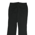 CHAPS Mens Cotton Blend Black Regular Straight Trousers W32 L28 Classic Zip