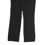 CHAPS Mens Cotton Blend Black Regular Straight Trousers W32 L28 Classic Zip