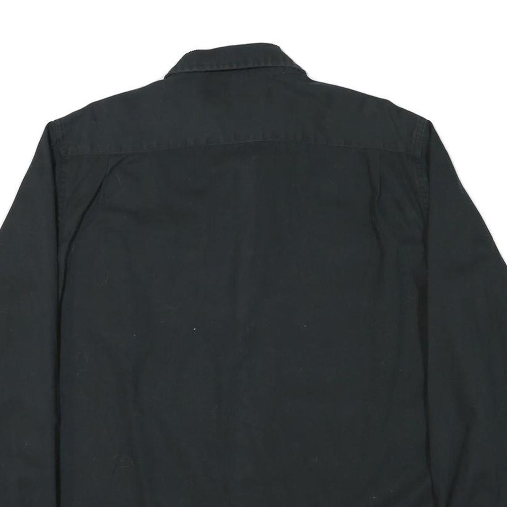 WRANGLER Mens Black Shirt L Cotton Blend Casual Button Up Long Sleeve