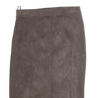 MAX MARA Womens Brown Pencil Knee Length Cotton Blend Skirt M Elegant Ruched