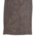 MAX MARA Womens Brown Pencil Knee Length Cotton Blend Skirt M Elegant Ruched