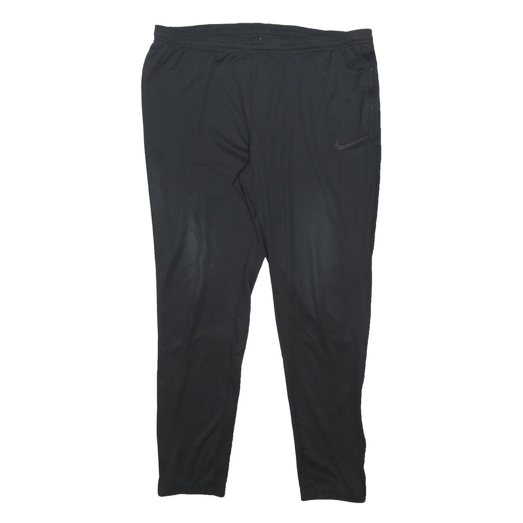 NIKE Mens Joggers Black M W34 L27 Polyester Blend Slim Tapered Comfort Sports