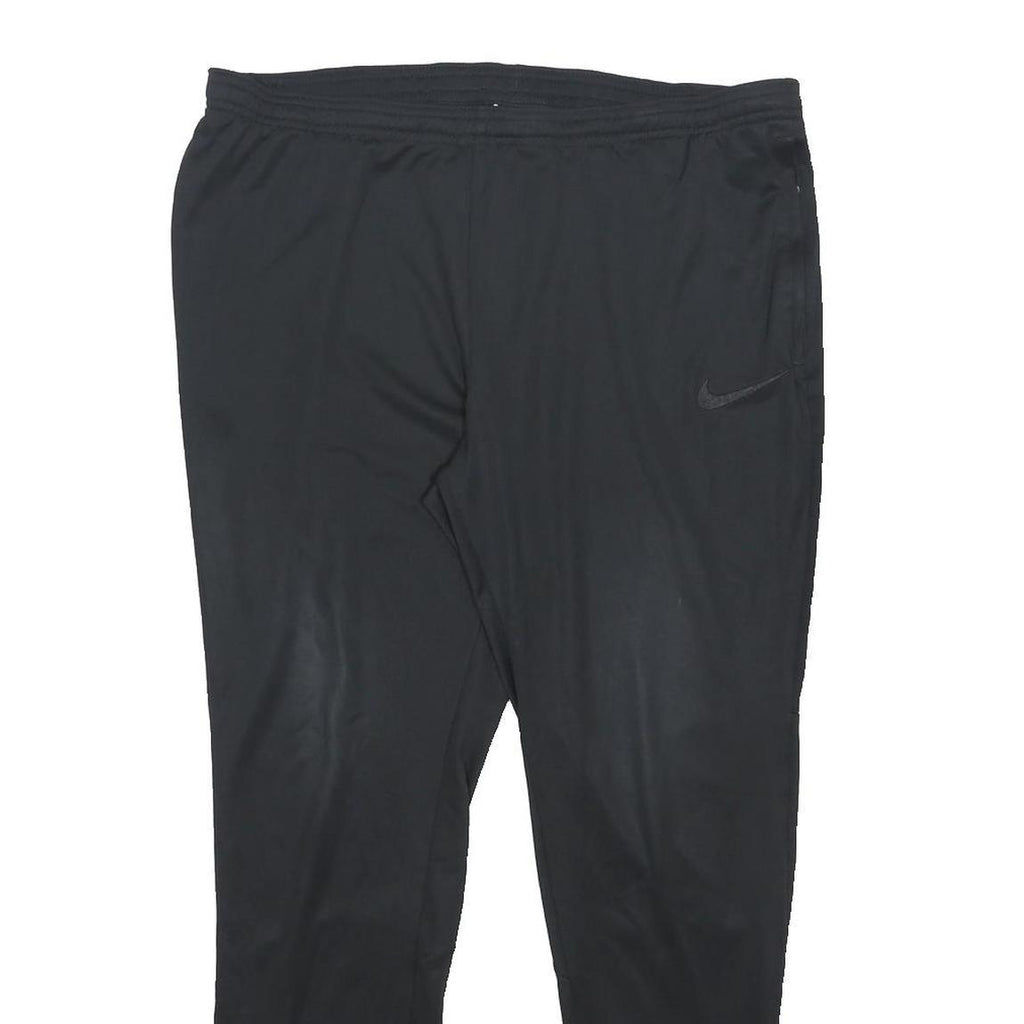 NIKE Mens Joggers Black M W34 L27 Polyester Blend Slim Tapered Comfort Sports