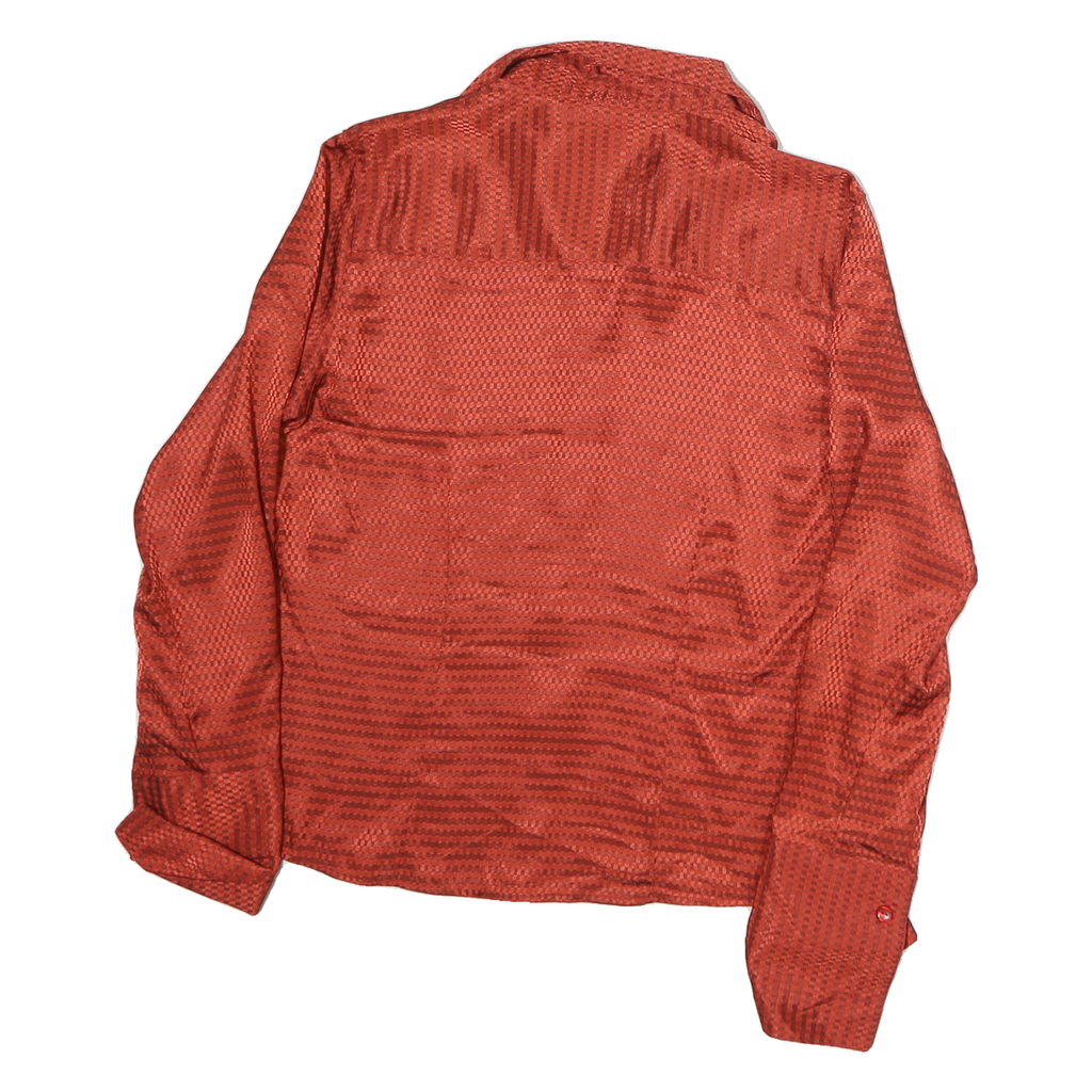 FASHION BUG Womens Red Check Shirt M Button Up Long Sleeve Shirt