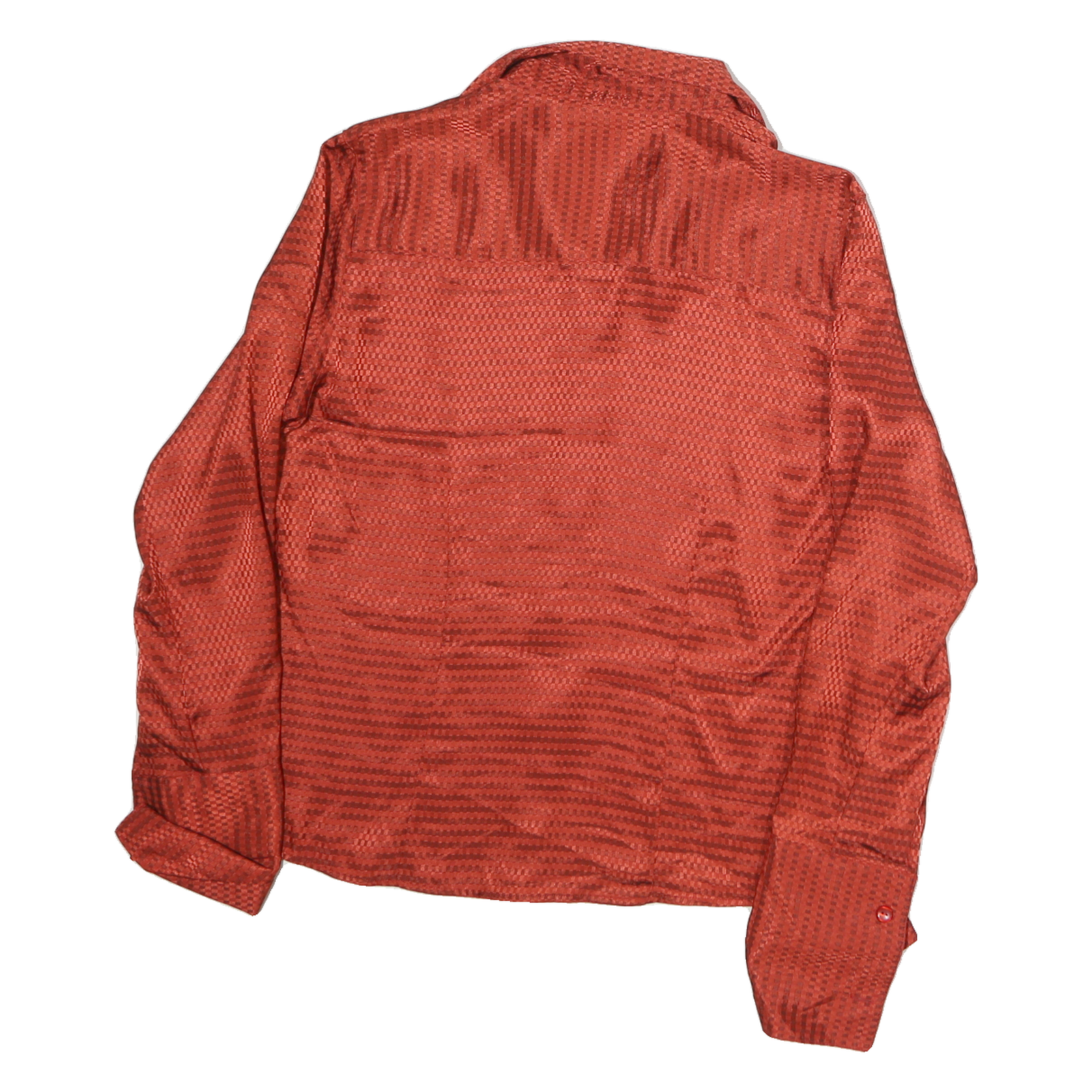 FASHION BUG Womens Red Check Shirt M Button Up Long Sleeve Shirt