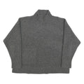 ZARA Womens Grey Plain Pullover Roll Neck Basic Knit S Wool Blend Jumper