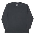 DICKIES Mens Black Long Sleeve Crew Neck T-Shirt XL Pocket Cotton Blend Casual