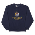FRUIT OF THE LOOM Womens Navy Blue Victoria Canada Crew Neck S Embroidered