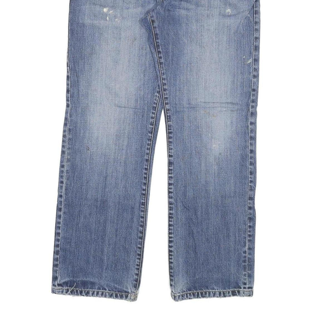 DICKIES Mens Jeans Blue Regular Straight Denim Light W30 L29 Zip Cotton Blend