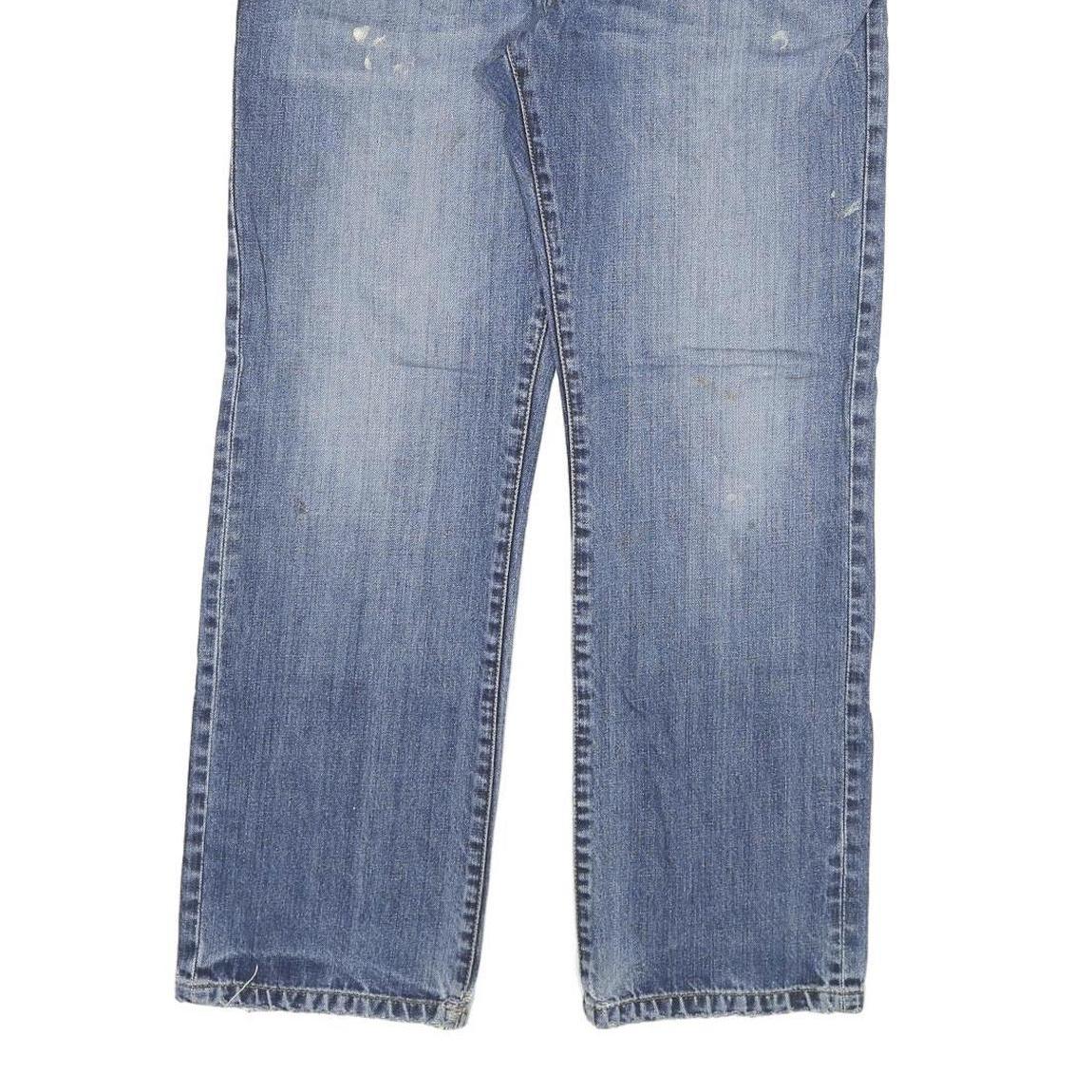 DICKIES Mens Jeans Blue Regular Straight Denim Light W30 L29 Zip Cotton Blend