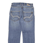 DICKIES Mens Jeans Blue Regular Straight Denim Light W30 L29 Zip Cotton Blend