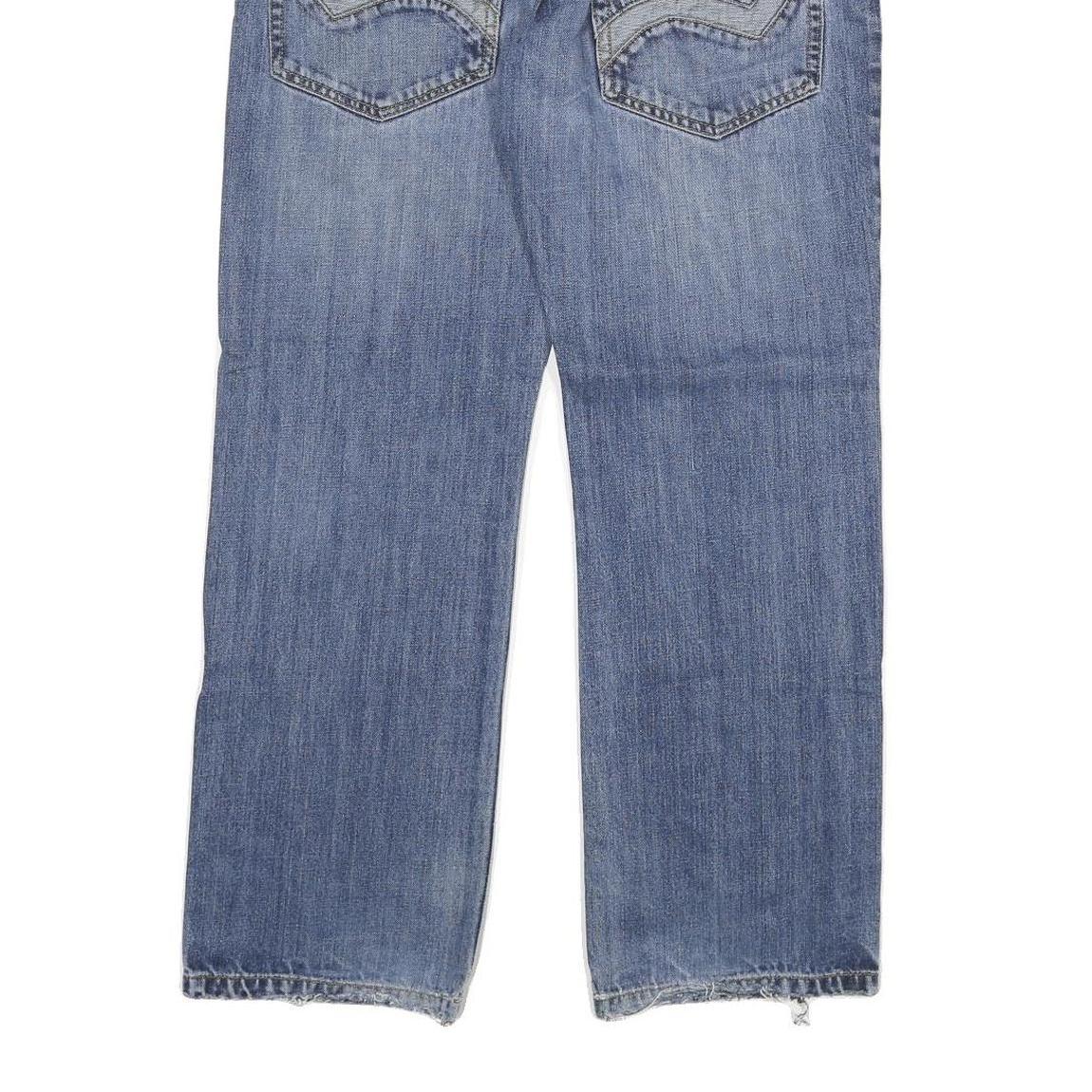 DICKIES Mens Jeans Blue Regular Straight Denim Light W30 L29 Zip Cotton Blend