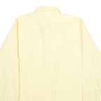 SEARS Mens Yellow Long Sleeve Shirt L Polyester Blend Classic Collar Casual