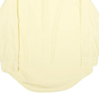 SEARS Mens Yellow Long Sleeve Shirt L Polyester Blend Classic Collar Casual