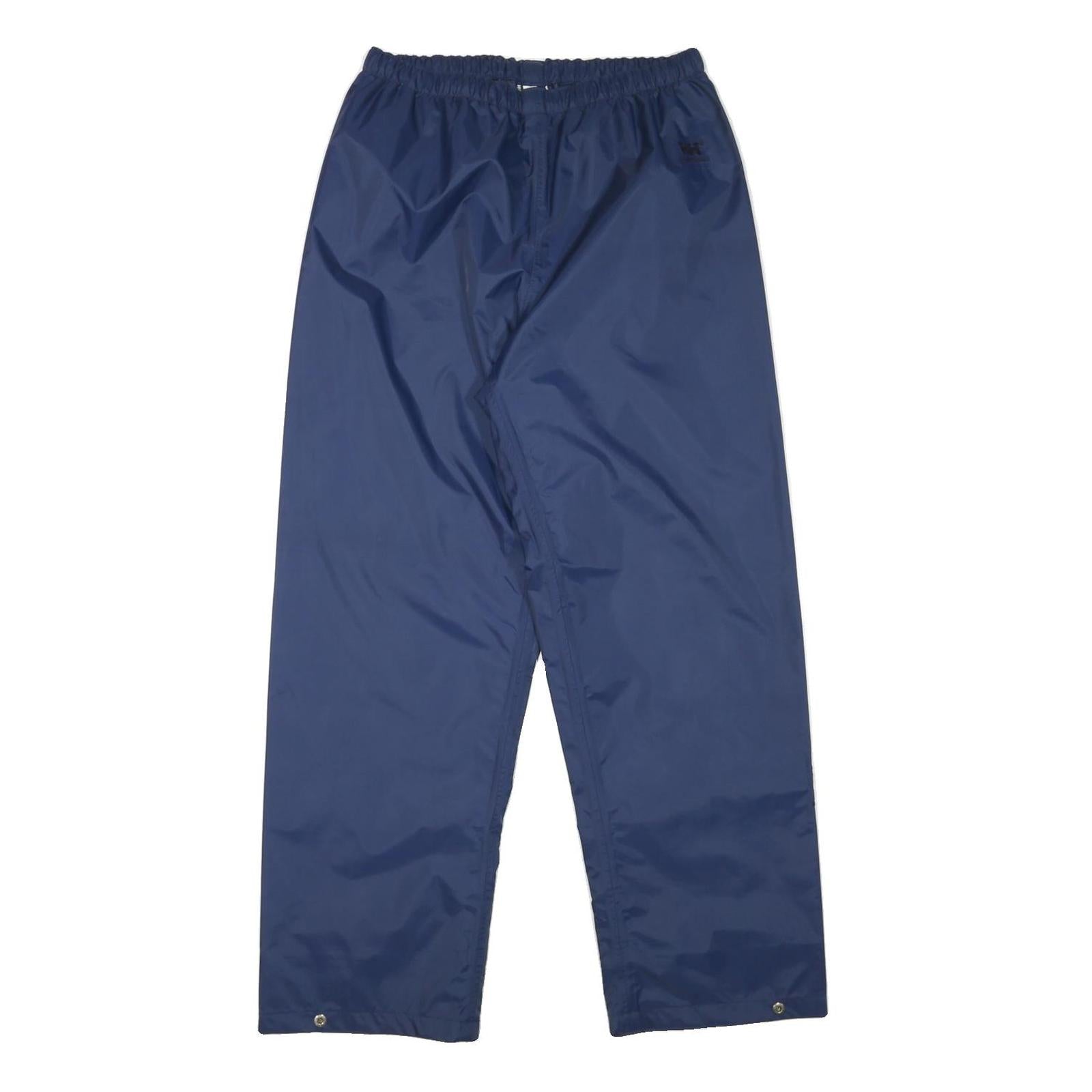 HELLY HANSEN Mens Joggers Blue M W30 L30 Lightweight Polyester Blend Relaxed Fit