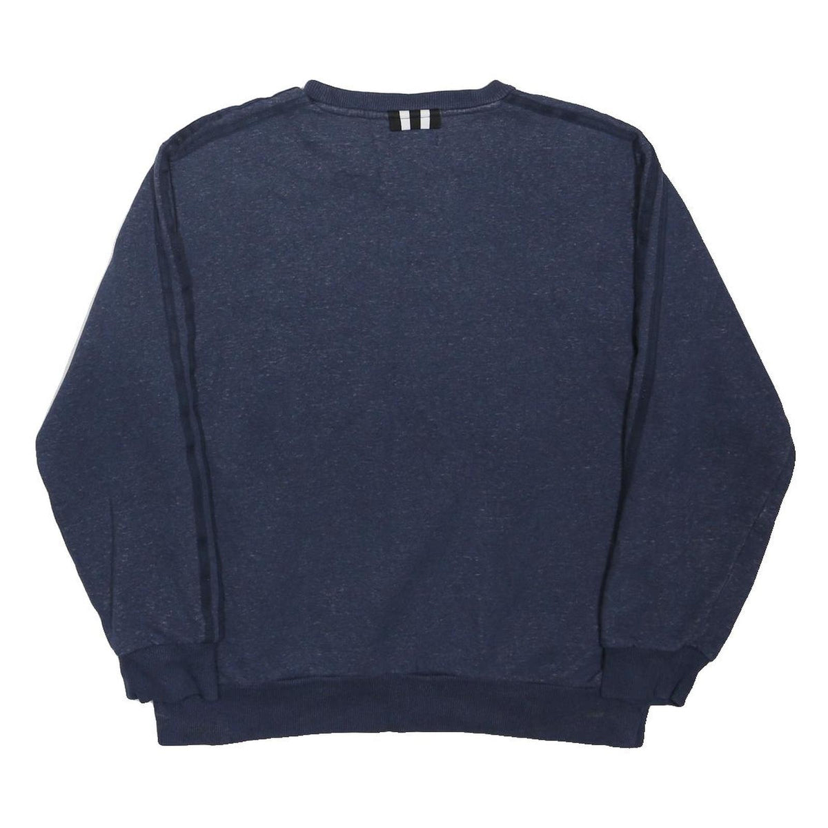 ADIDAS ORIGINALS Mens Navy Blue Cotton Blend Crew Neck Sweatshirt M Casual