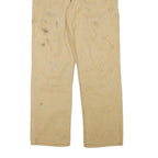 CARHARTT Mens Cotton Blend Beige Relaxed Straight Trousers W30 L30 Workwear