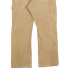 DICKIES Mens Jeans Regular Straight Denim Beige W36 L30 Workwear Zip Closure