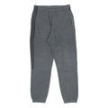 ADIDAS Mens Joggers Grey & Black Regular Tapered M W30 L30 Cotton Blend Logo