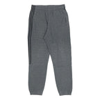 ADIDAS Mens Joggers Grey & Black Regular Tapered M W30 L30 Cotton Blend Logo
