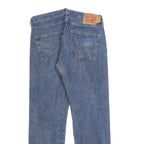 LEVI'S 501 Mens Jeans Blue Regular Straight Denim Medium W32 L30 Classic Fit