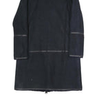NOVE Womens Navy Blue Cotton Blend Long Sleeve Zip Jacket S Plain Stylish