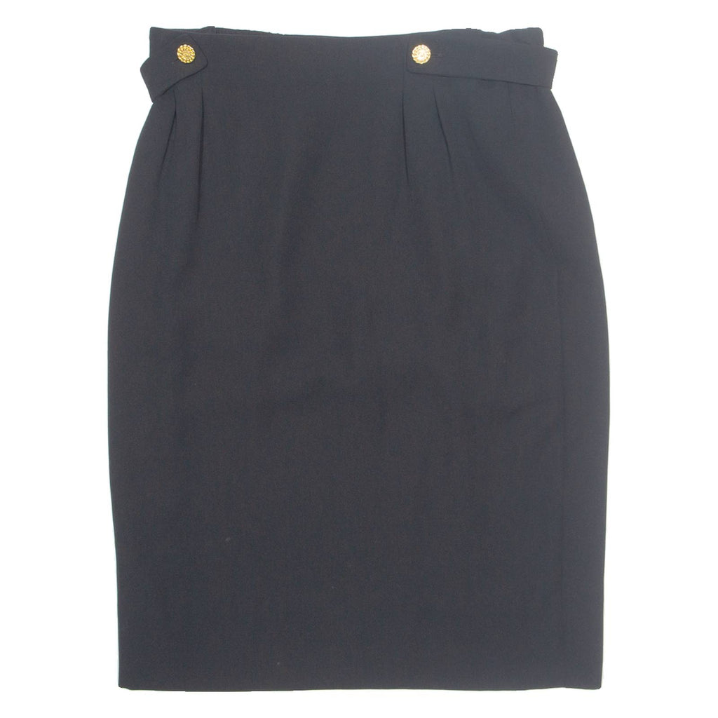 MARIE CLEMENCE Womens Straight Skirt Black Knee Length M