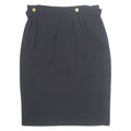 MARIE CLEMENCE Womens Straight Skirt Black Knee Length M