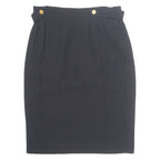 MARIE CLEMENCE Womens Straight Skirt Black Knee Length M