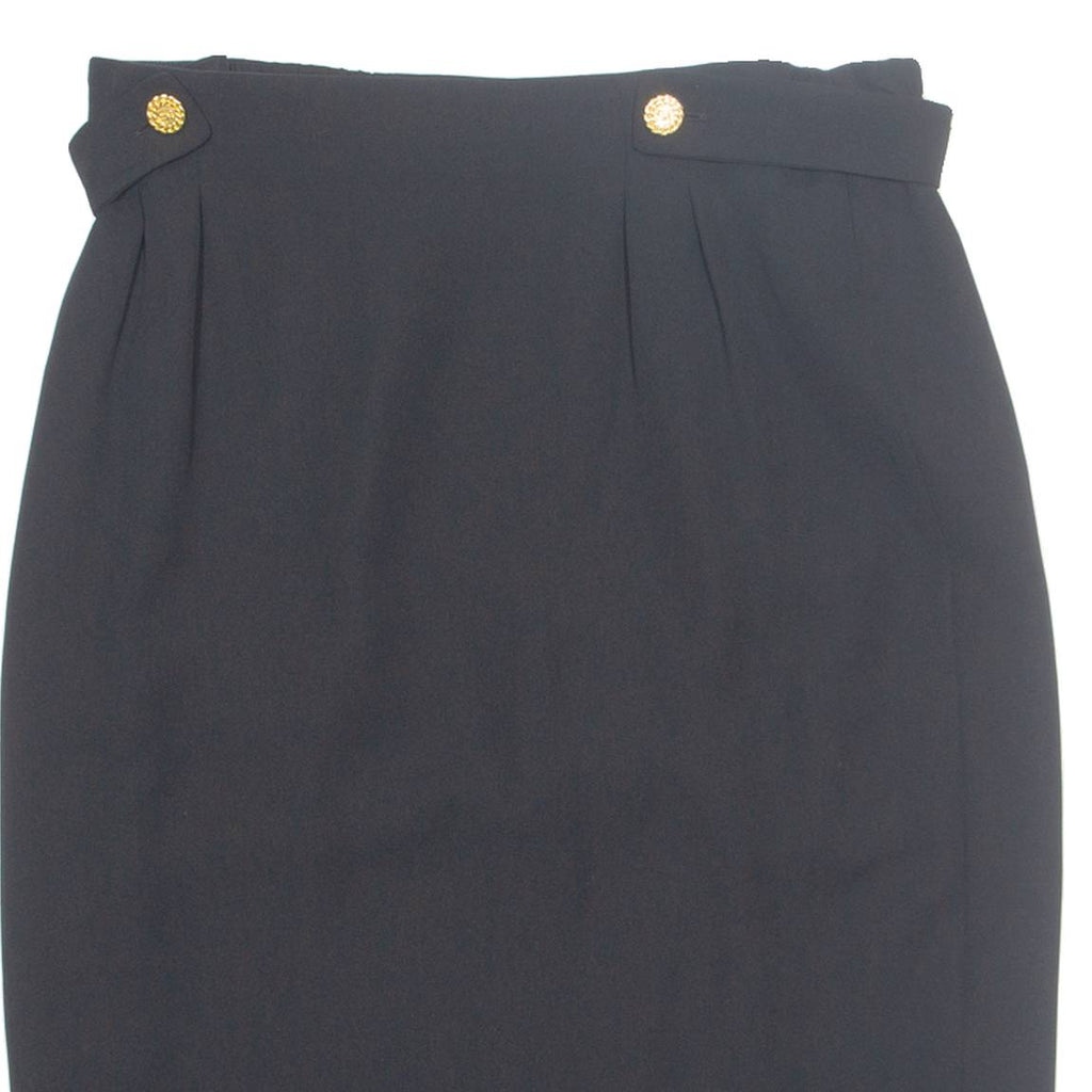 MARIE CLEMENCE Womens Straight Skirt Black Knee Length M