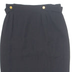 MARIE CLEMENCE Womens Straight Skirt Black Knee Length M