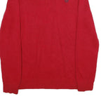 CHAPS Mens Red Plain Cotton Jumper Crew Neck Basic Knit M Classic Knitwear