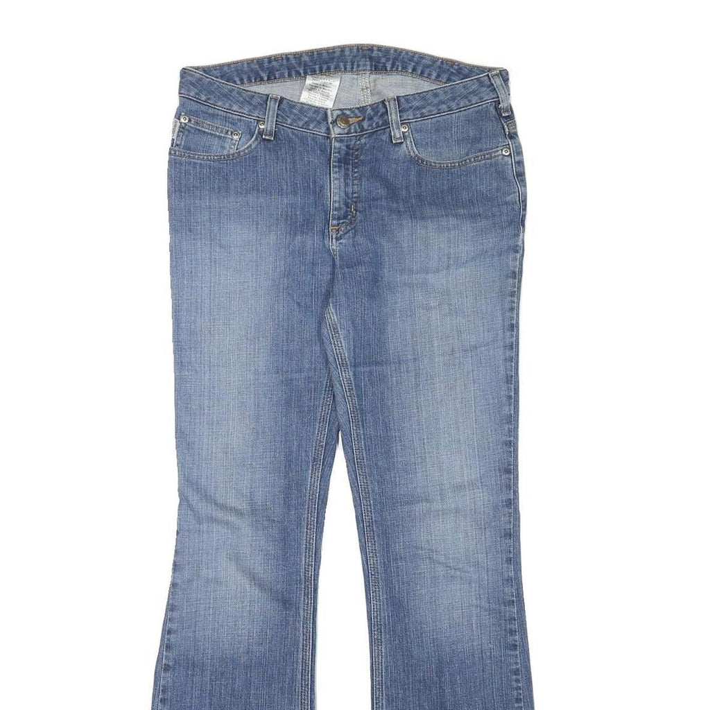 CARHARTT Womens Regular Fit Blue Denim Bootcut Jeans Cotton Blend W31 L32