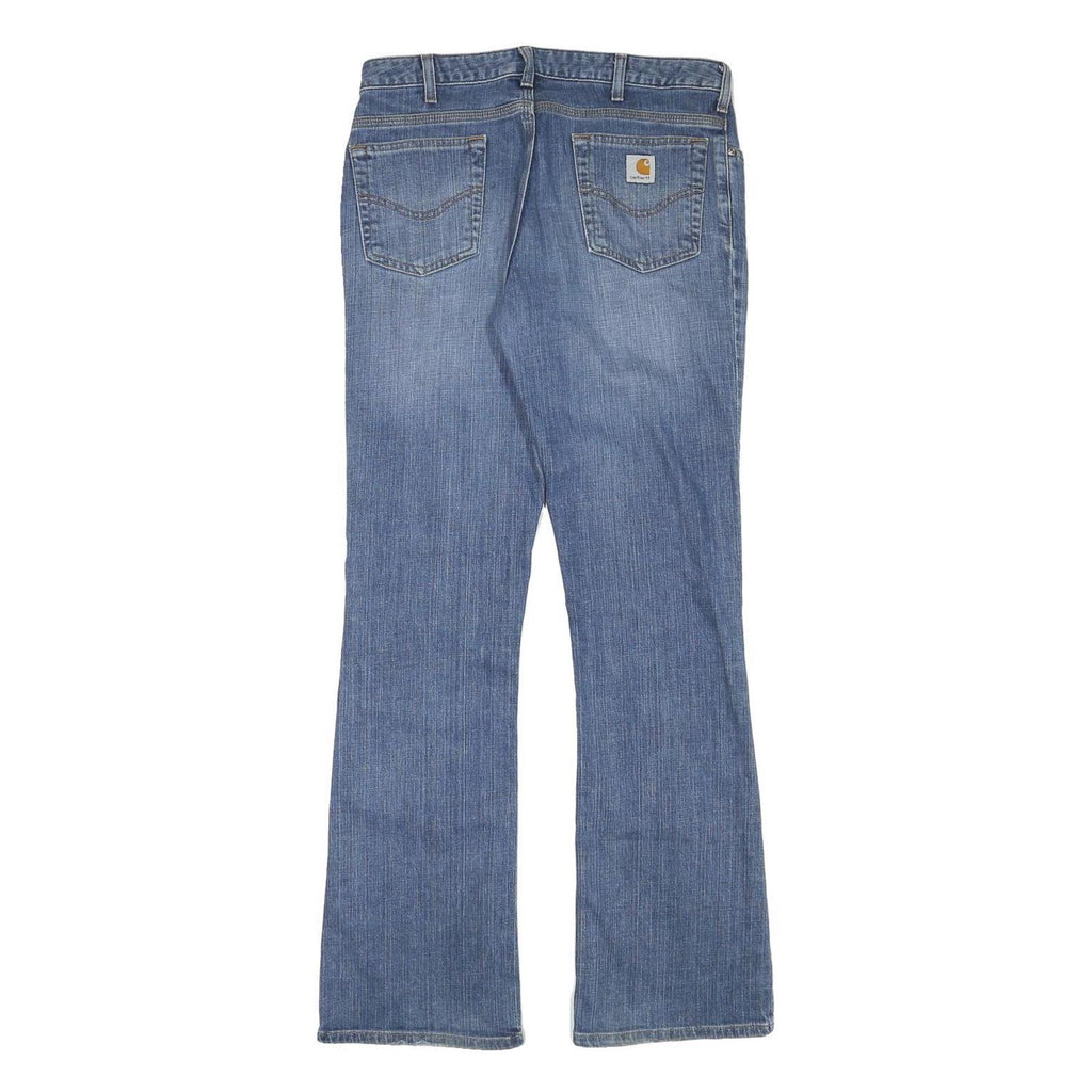 CARHARTT Womens Regular Fit Blue Denim Bootcut Jeans Cotton Blend W31 L32