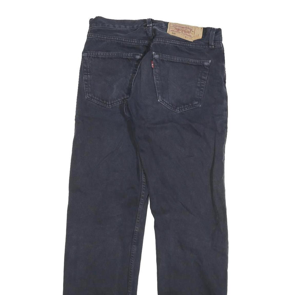 LEVI'S 501 Mens Jeans Blue Cotton Blend Regular Straight Button W28 L31 Classic