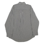 TIMBERLAND Mens Blue & White Check Shirt S Cotton Button Long Sleeve Casual