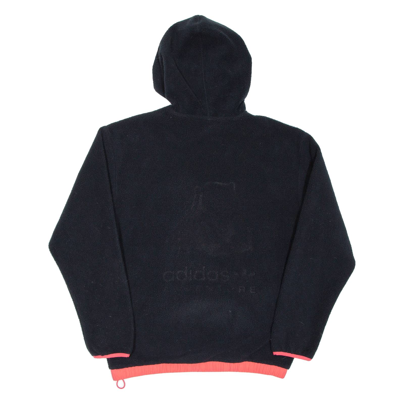 ADIDAS Womens Black Hoodie Pullover S