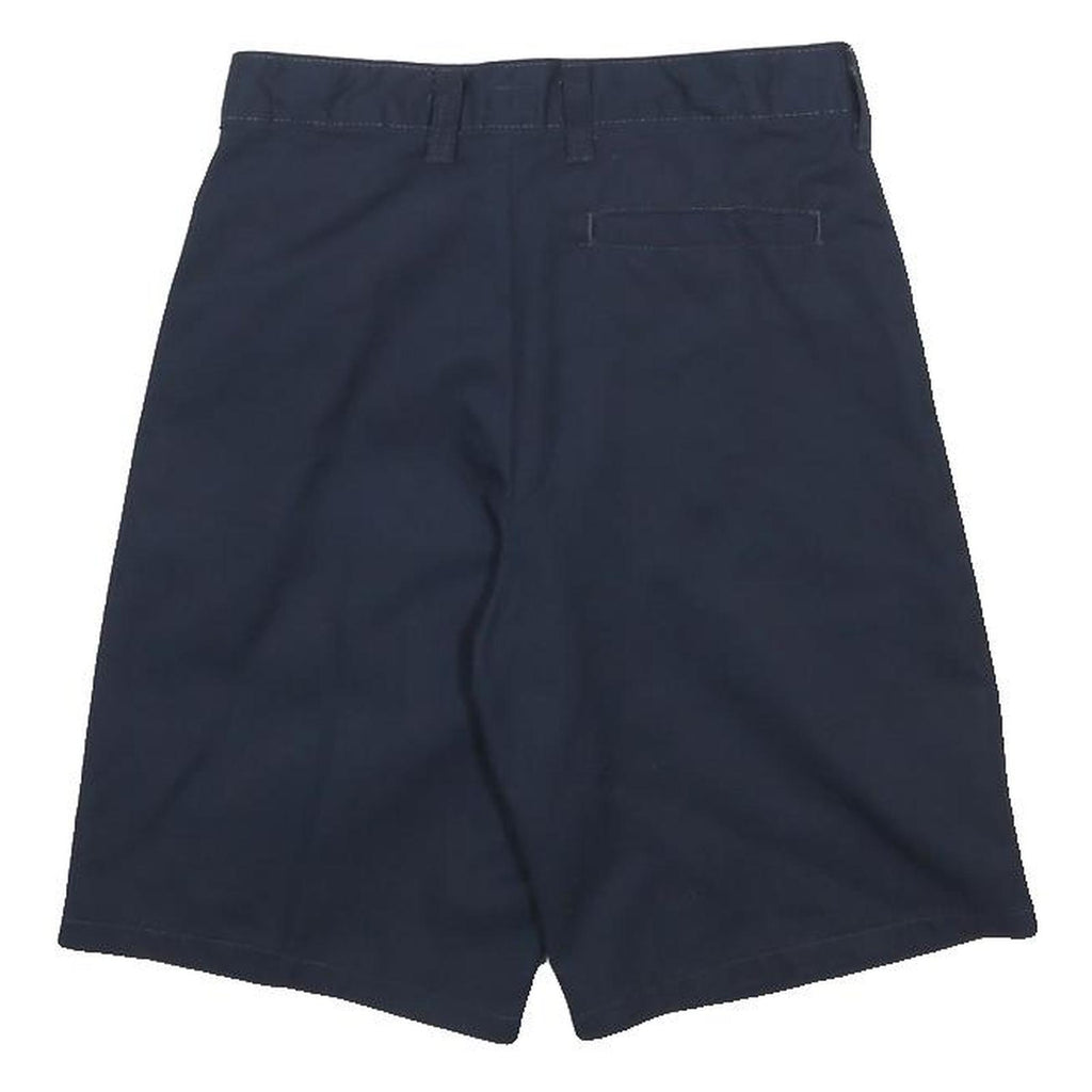 DICKIES Boys Shorts Navy Blue Cotton Blend Casual 12Y W26 Durable Workwear