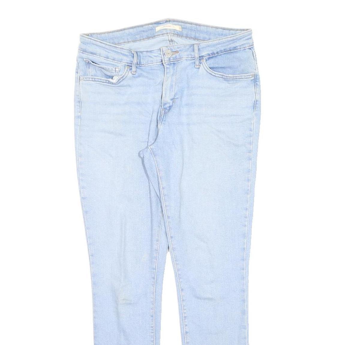 LEVI'S 711 Womens Jeans Blue Slim Skinny Denim Light W31 L30 Stretch Cotton