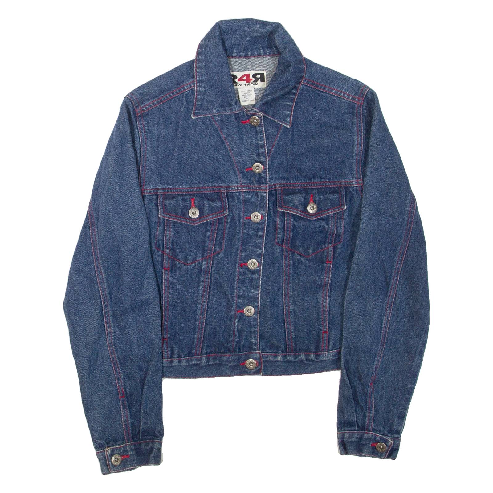 R4R Womens Denim Jacket Blue S