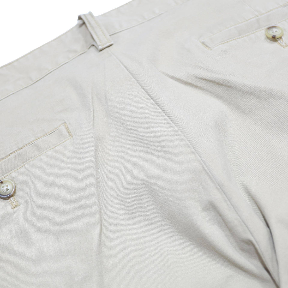 NAUTICA Mens Regular Fit Beige Cotton Blend Trousers W34 L32 Classic Zip Chinos