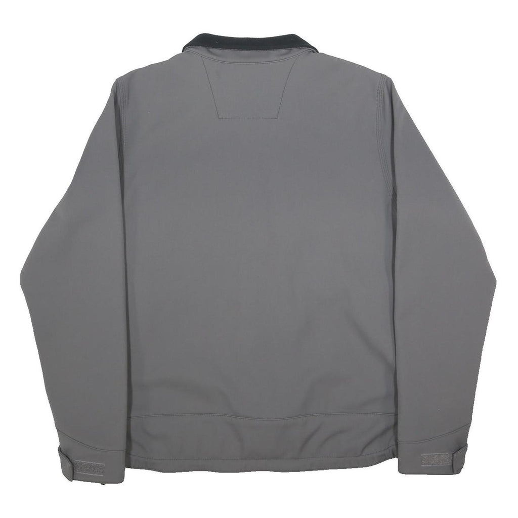 CARHARTT Mens Grey Workwear Jacket L Nylon Zip Collar Casual Durable Outerwear