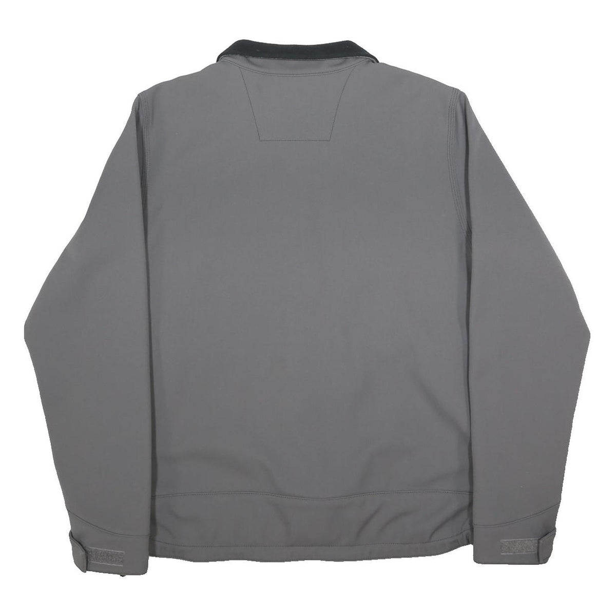 CARHARTT Mens Grey Workwear Jacket L Nylon Zip Collar Casual Durable Outerwear