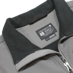 CARHARTT Mens Grey Workwear Jacket L Nylon Zip Collar Casual Durable Outerwear